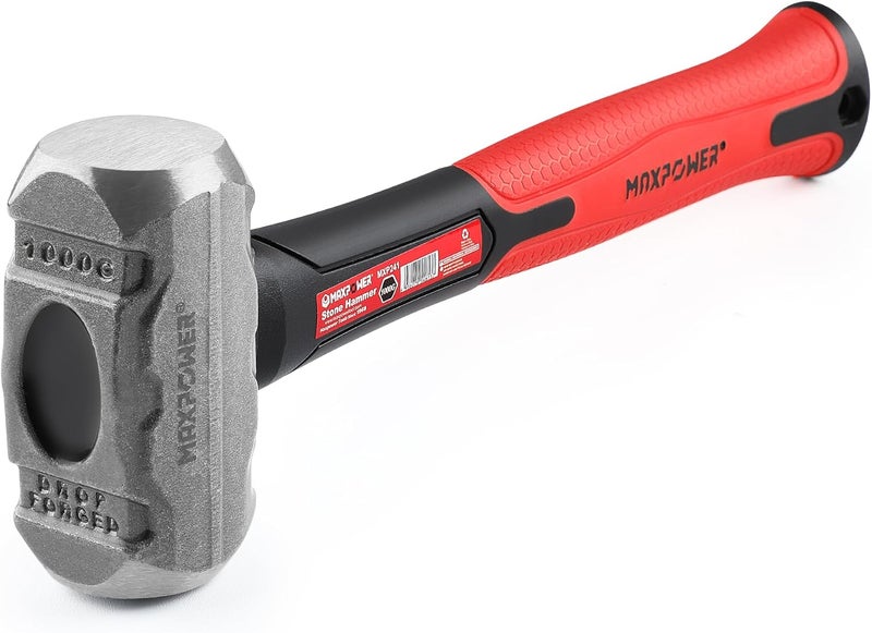 Max Power 2LB Sledge Hammer, 9-1/4" Fiberglass Handle - Image 1
